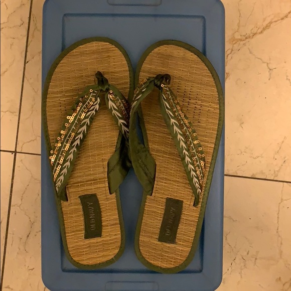 bamboo thong sandals
